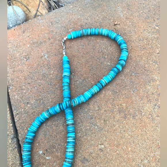 Blue Coquina Shell Necklace - Picture 3 of 3